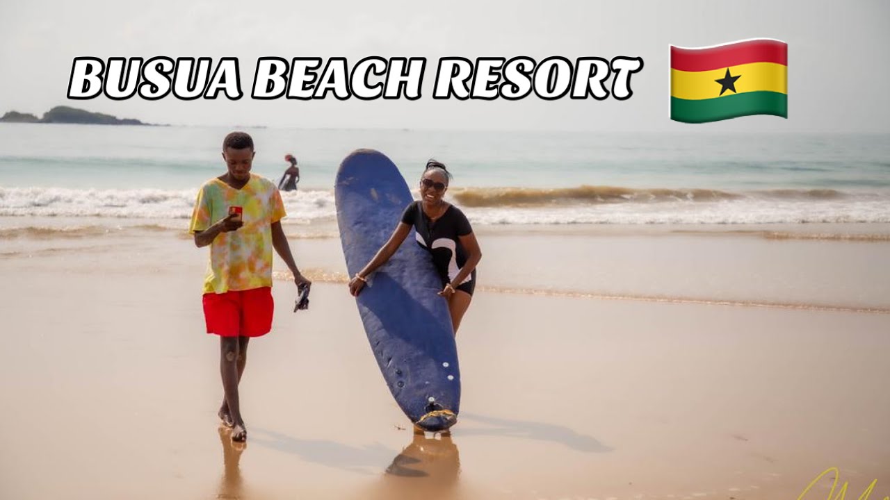 Busua Beach Resort || Most beautiful beach in Ghana