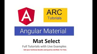 Angular Material Tutorial - Angular Mat Select Tutorial | Angular Tutorials For Beginners