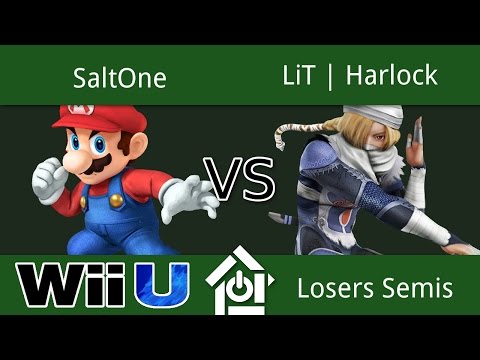 NaCl Monthly 8/27/2016 - SaltOne (Mario) vs LiT | Harlock (Sheik) - Smash 4 Losers Semis