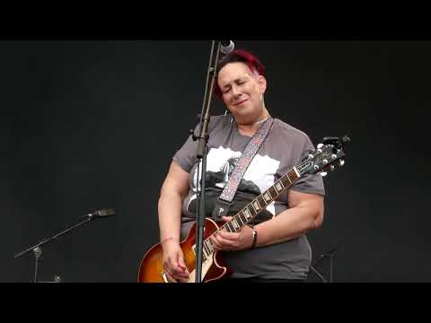 Joanna Connor at the Puistoblues festival, Järvenpää  Finland July 2, 20222