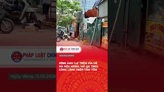 Hình ảnh ‘lạ’ trên vỉa hè Hà Nội: Menu, mã QR treo lủng lẳng…