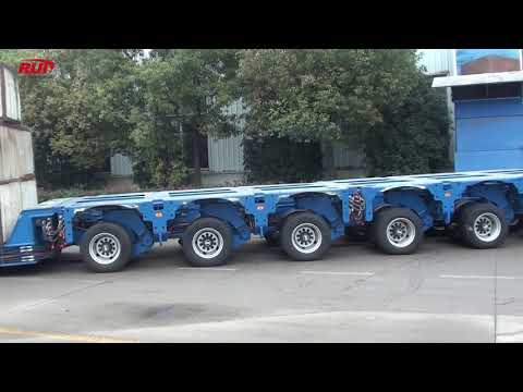 Hydraulic Multi axle Trailer,modular trailer work with drop deck for 150 ton payload testing