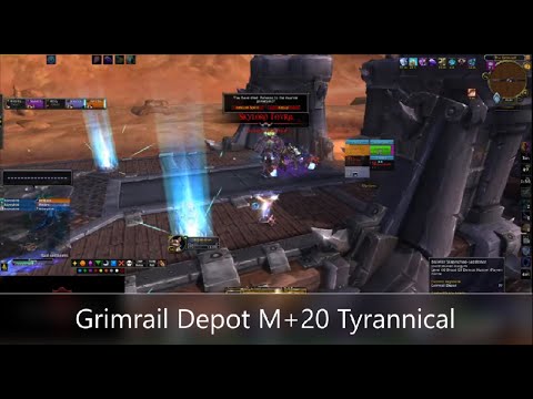 Grimrail Depot M+20 Tyrannical WoW SL's Season 4 Restoration Shaman POV