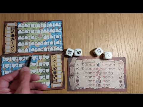 Kingdomino Duel - How to set up, play and review by * AmassGames *