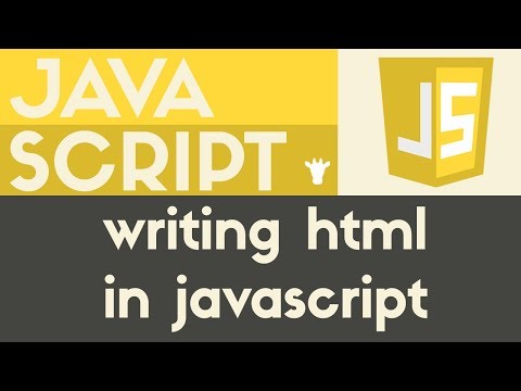 HTML in Javascript schreiben