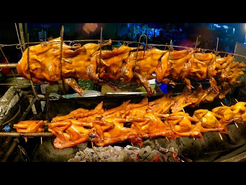 Cambodian street food | Delicious Roasted Duck, Chicken, Grilled Fish, Pork & More in Phnom Penh