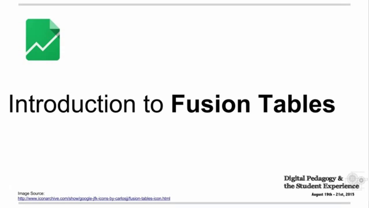 Fusion Tables - Data visualization web application