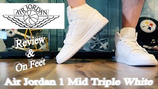 Air Jordan 1 Mid White | Review & On Feet
