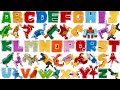 Transforming Dinosaur and Animal Letters! Combine to form 8 different robots!