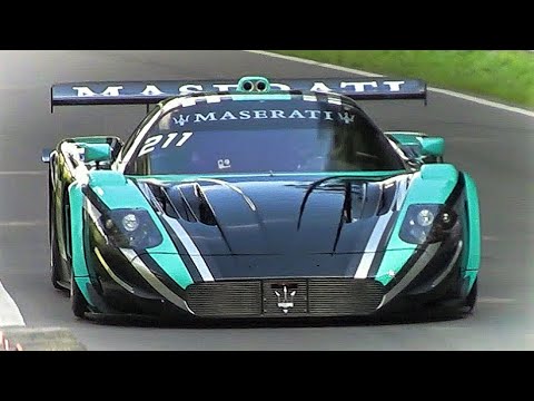 F1-Sound Maserati MC12 GT1 || Amazing 6.0L V12 & CRASH