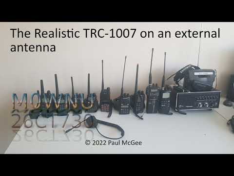 The Realistic TRC-1007 on an external antenna
