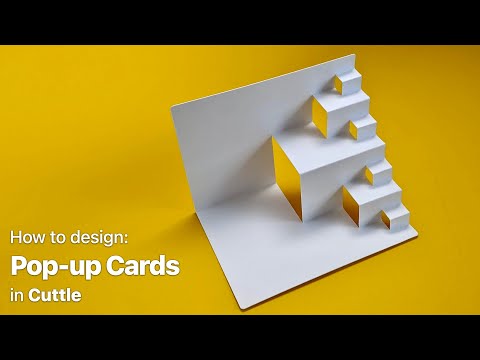 Make One-piece Pop-up Cards in Cuttle