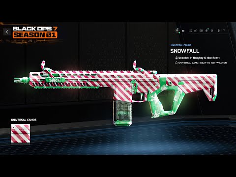 Unlock ANIMATED ‘Snowfall’ Camo ASAP… (Naughty & Nice Event Guide) - Black Ops 7 Season 1