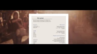 Resume examples "Lovable" - by Mycvfactory