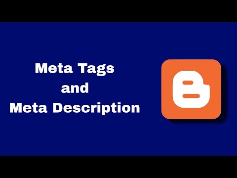 Meta tags and Meta description in Blogger | How to set up meta description in Blogger step by step