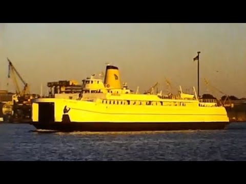 M/V Cape Henlopen Long Island NY To New London Ferry 1986 - Old LST 510 Used In D-Day June 1944