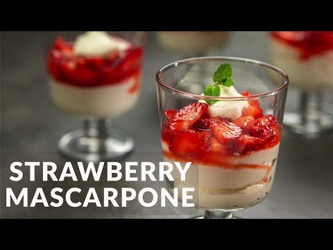 Strawberry with Mascarpone Cheese | Mascarpone Dessert | Food Channel L Recipes