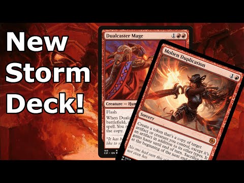 SPICY NEW STORM BREW! Dualcaster Mage Mono Red Storm (Ruby Storm w/ Molten Duplication- Legacy MTG)