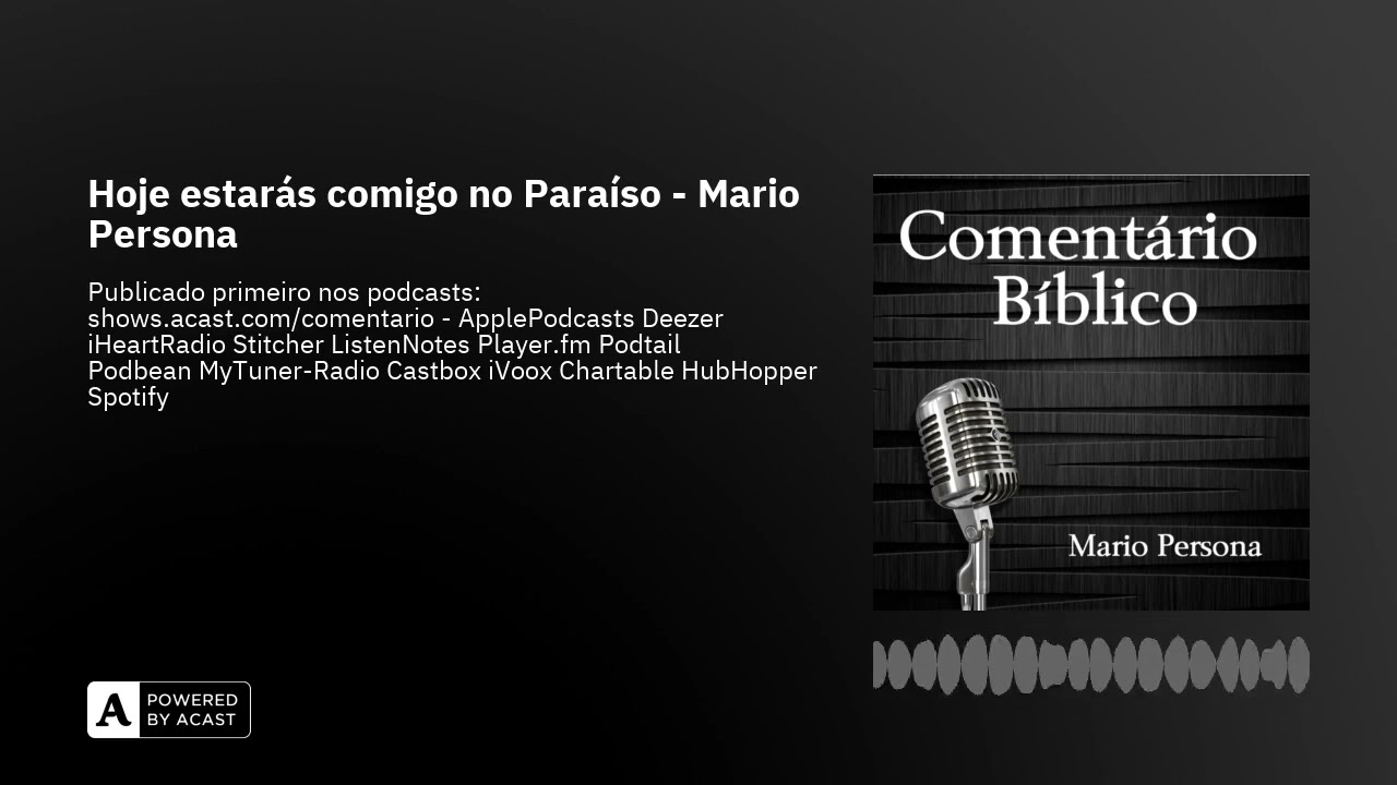 Hoje estarás comigo no Paraíso - Mario Persona