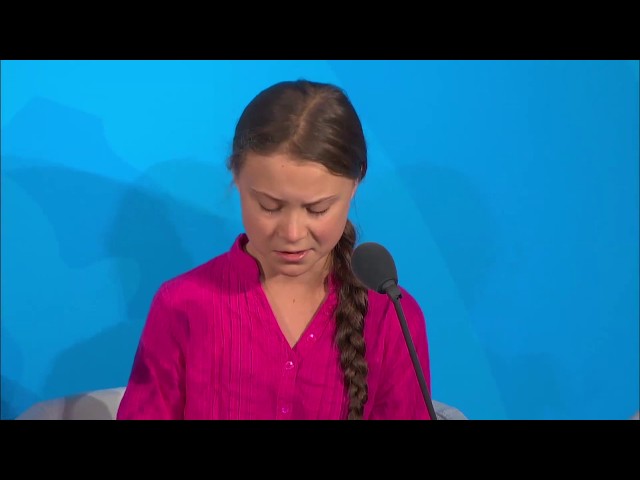 Greta Thunberg discursa nas Nações Unidas