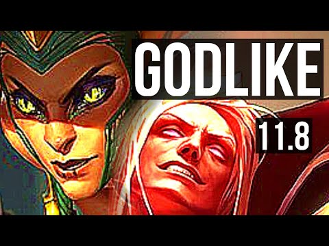 CASSIOPEIA vs VLADIMIR (MID) | 72% winrate, 7 solo kills, Godlike, 13/3/3 | NA Diamond | v11.8