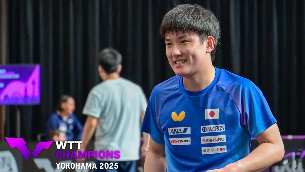 【試合前練習】張本智和 いざベスト4へ！ 中国・向鵬との準々決勝に臨む｜WTTチャンピオンズ横浜2025