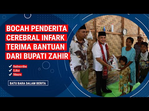 BOCAH PENDERITA CEREBRAL INFARK TERIMA BANTUAN DARI BUPATI ZAHIR