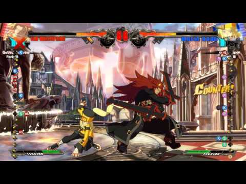 GGXrd Sign~ Leo Whitefang (GothicLDoctine) vs  Millia Rage (copsyleopon) HD