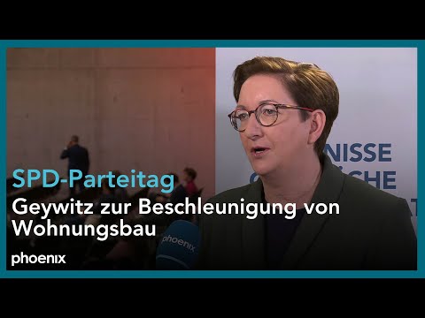 Video Thumbnail: SPD-Parteitag: Interview mit der stellv. Parteivorsitzenden Klara Geywitz