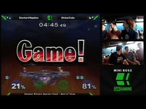 Mini Boss 4 Doubles Winners Quarter Finals - Napkins/Sherbert (Blue) vs Divine/Cubs (Green)