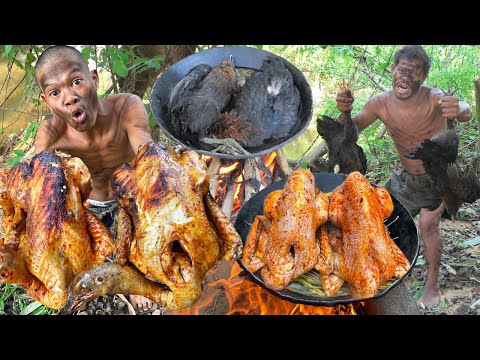 Cook Chicken In Jungle Eating - poor boy jungle