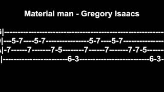 Material man Gregory Isaacs  BASS TAB