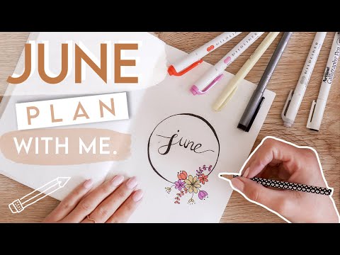 Plan with me | JUNE 2020 bullet journal set up