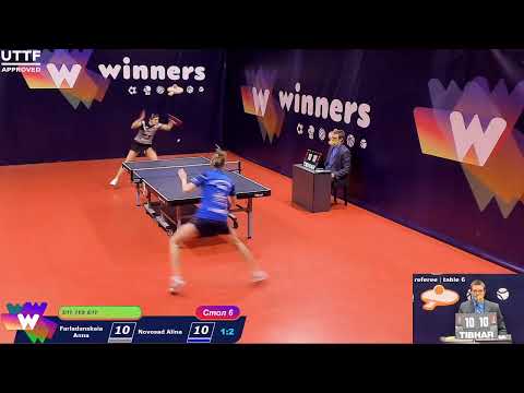 Farladanskaia Anna - Novosad Alina Final League of Best Table Tennis 6 13:00 20.12.2020