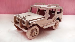 Scrollsaw project - Jeep. Free scrollsaw pattern