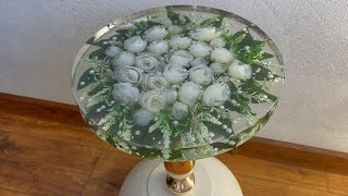 NO EXPERIENCE! Anyone Can Make This Resin Flower Table 🌸✨DIY RESIN ART