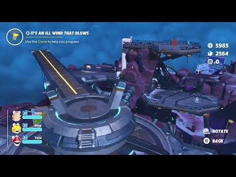 Mario + Rabbids Sparks Of Hope: It's an ill wind that blows: use the crane to help you progress