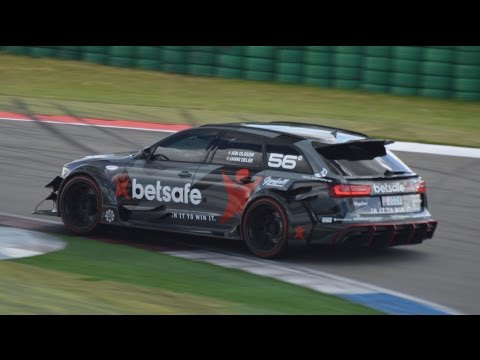 Jon Olsson's Audi RS6 DTM at the Track! Brutal Sound!