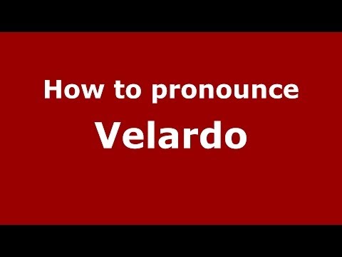 How to pronounce Velardo (Italian/Italy) - PronounceNames.com