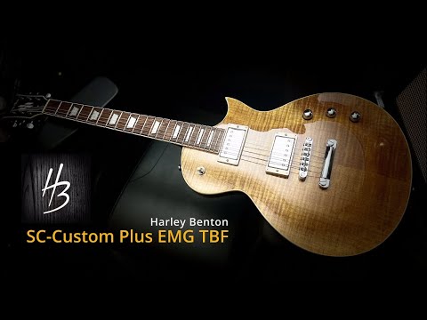 Harley Benton  SC-Custom Plus EMG VBK Black image 7