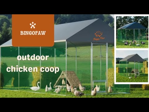 Hühnerstall Mit Auslauf - Voliere 110x201x110cm Verzinkt