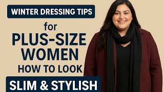How to Look Slim & Stylish in Winter | Plus Size Fashion Tips 2025/Style Secrets for Plus Size Women