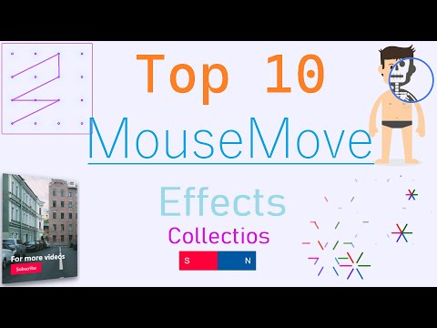 Top 10 Mousemove Effects In Javascript By Awesome Code Mousemove Projects Javascript Projects