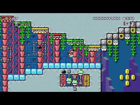 Sapphire Seas 4-2 by Phoenix - SUPER MARIO MAKER - NO COMMENTARY 1bj