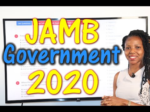 JAMB CBT Government 2020 Past Questions 1 - 20