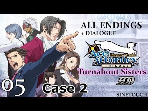 Ace Attorney Trilogy HD [Part 5] PHOENIX ALL ALONE - ALL CHOICES- Turnabout Sisters [No Commentary]