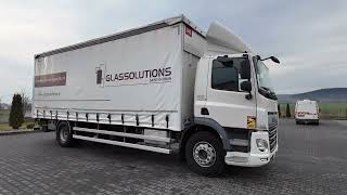 DAF CF 290 / 4X2 / SOLÓWKA / FIRANKA 8 M / WINDA DHOLLANDIA / MOCNA