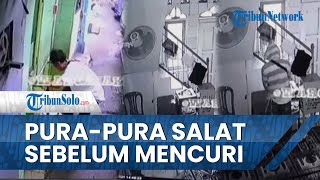 Viral Video Pria Salat Dulu Lalu Curi Uang Kotak Amal Masjid, Modusnya Bikin Geleng-geleng Kepala