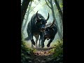 wolf vs bull #wildlifebattle #animals #wildlifeentertainment