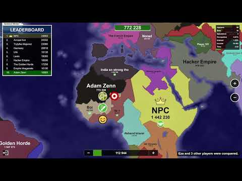 if you span in the center of the map, everybody will gang up on you //territorial.io/